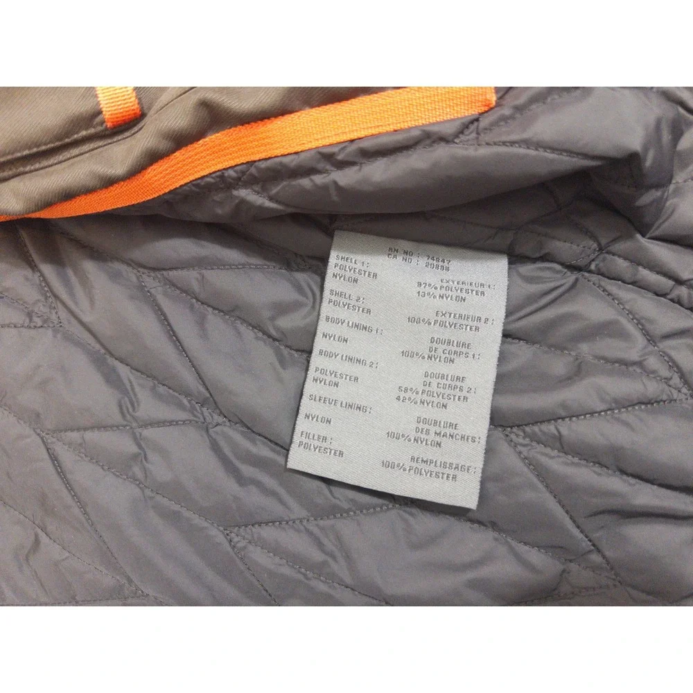 Marc New York Jacket Mens XXL‎ Brown Quilted Lined Full Zip Utility Coat